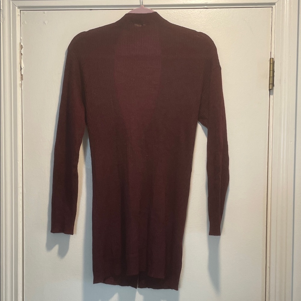 Prada Deep Burgundy Button Down Lightweight Ribbe… - image 6